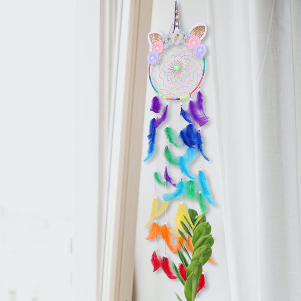 Led Unicorn Dream Catcher Boho Kawaii Room Decoration Dreamcatcher