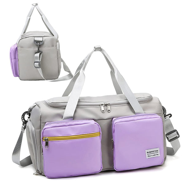 Sports Fitness Gym Bag Shoes Compartment Duffle Bags Gym Bags