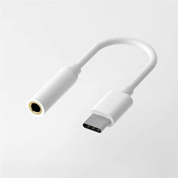Phone Chargers Cables Usb Type To 3.5Mm Earphone Adapter For Huawei Mate 20 / Pro 10 P20 White
