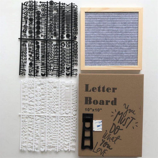 Cork Board 10X10 Inch Wall Decor Felt Message Letterboard Home Plastic