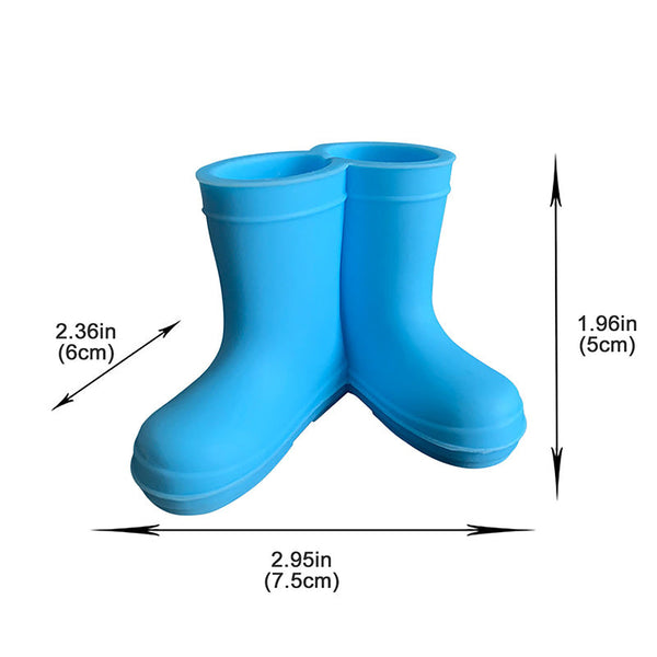 Cute Mini Silicone Gumboots Toothbrush Holder Bathroom Accessories Tumblers & Toothbrush Holders