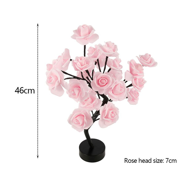 Led Rose Flower Decorative Table Lamp Night Light Night Lights