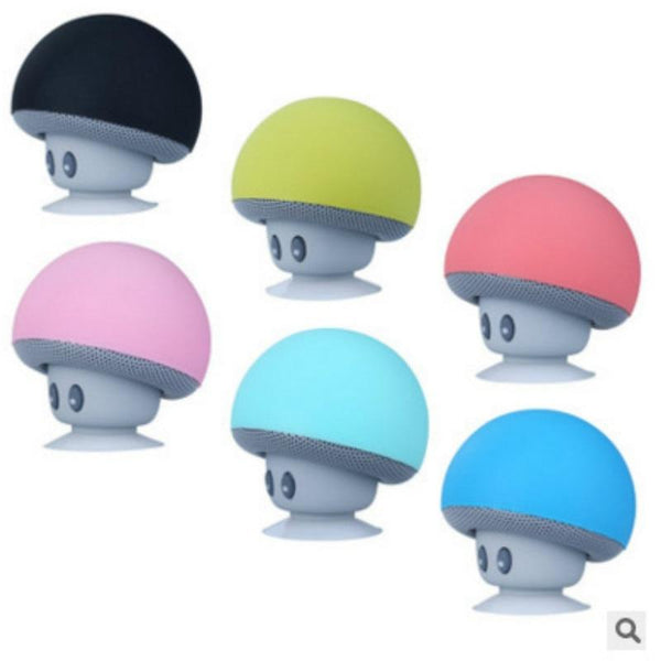 Wireless Cartoon Mini Mushroom Bluetooth Desktop Speaker Phone Bracket