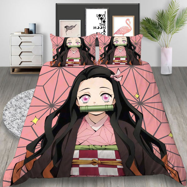3D Printed Demon Slayer Anime Duvet Quilt Covers Children's Quilt Covers