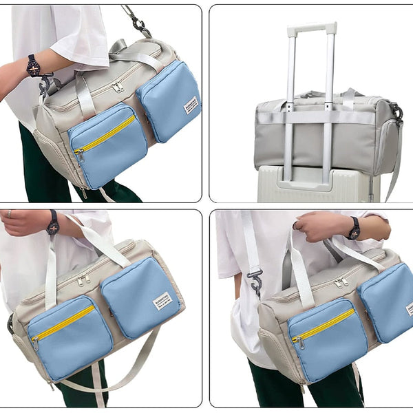 Sports Fitness Gym Bag Shoes Compartment Duffle Bags Gym Bags