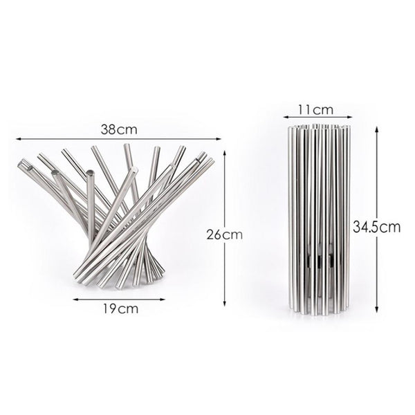 Stainless Steel Fruit Plate Creative Basket Baskets