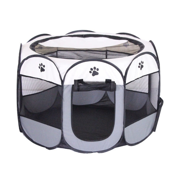 Octagonal Folding Pet Tent Dog House Indoor Playpen Fences & Pens