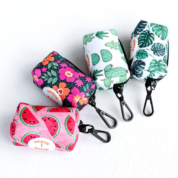 Colourful Printed Dog Poop Bag Holder Waste Bags Dispenser Pooper Scooper & Bags