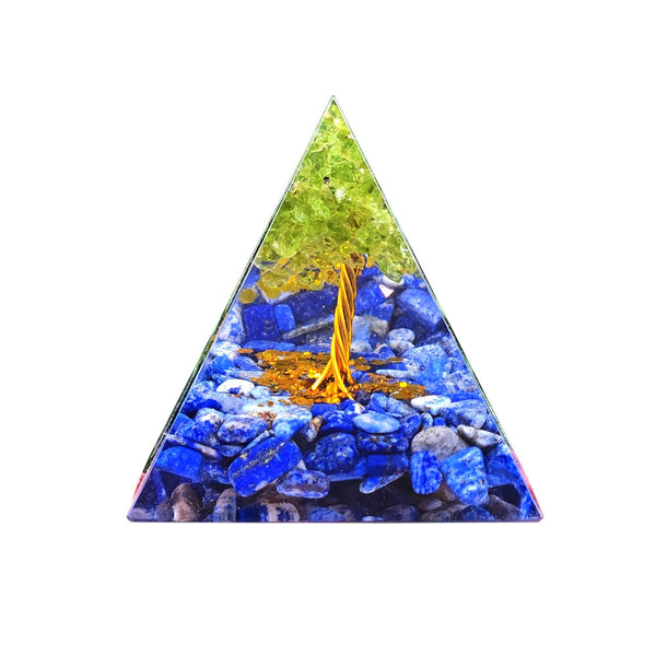 Healing Natural Crystal Energy Generator Meditation Pyramid Crystal Glass