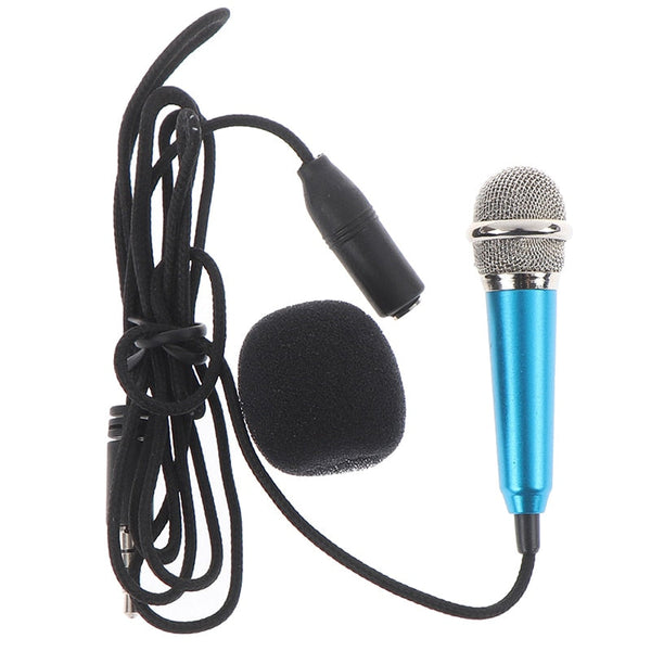 Portable 3.5Mm Stereo Studio Karaoke Mini Microphone For Pc Mobile Phone Mini Plug In Microphones