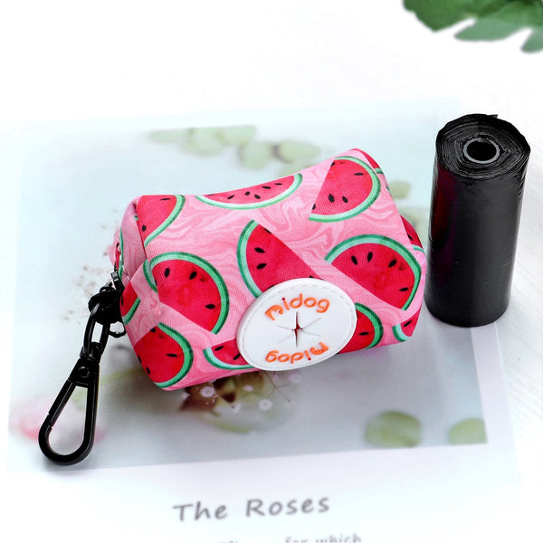 Colourful Printed Dog Poop Bag Holder Waste Bags Dispenser Pooper Scooper & Bags