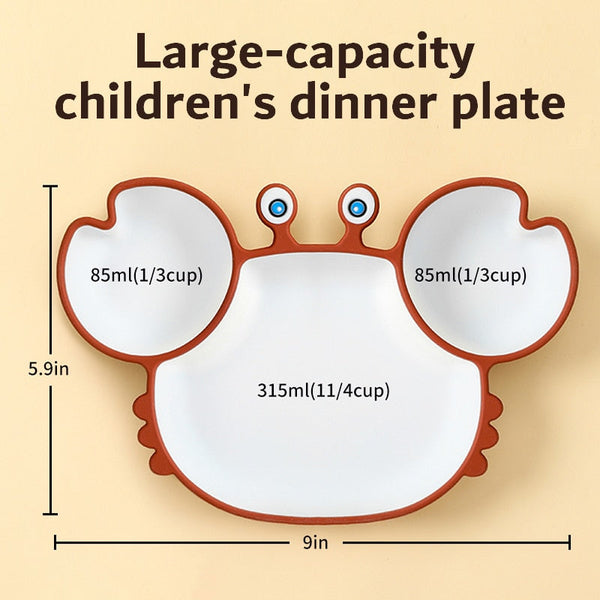 Non-Slip Suction Silicone Baby Bowls Plates Bento Tableware