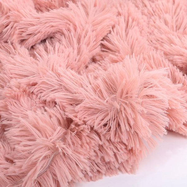 80X120cm Soft Warm Fluffy Shaggy Children's Throw Blanket Snuggle Rug Blankets & Throws