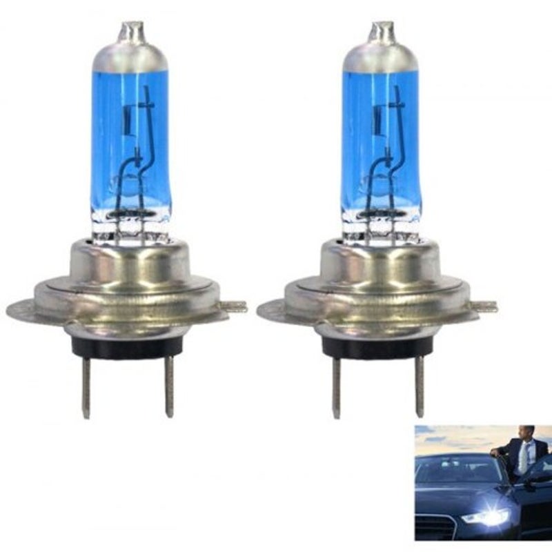 Light Bulbs H7 12V 55W 5500K Car Automotive Halogen White Headlight 2Pcs Multi