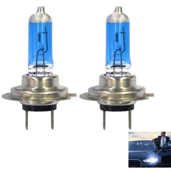 H7 12V 55W 5500K Car Automotive Halogen White Headlight 2Pcs Multi Light Bulbs