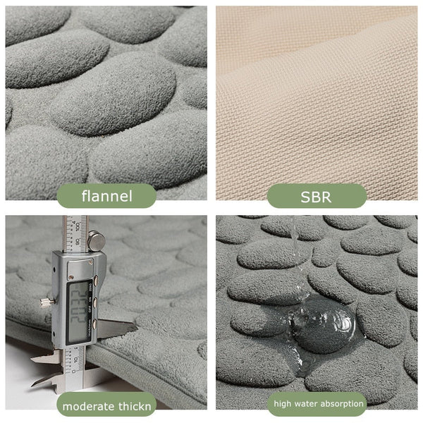 Comfortable Stone Design Rebound Memory Foam Bath Mat
