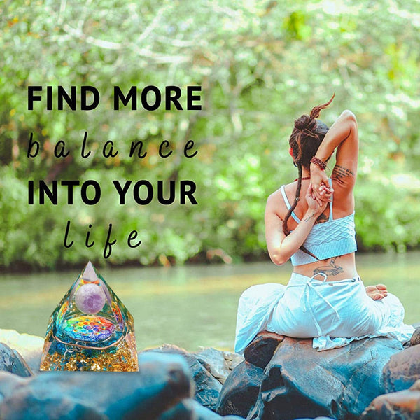 Healing Natural Crystal Energy Generator Meditation Pyramid Crystal Glass