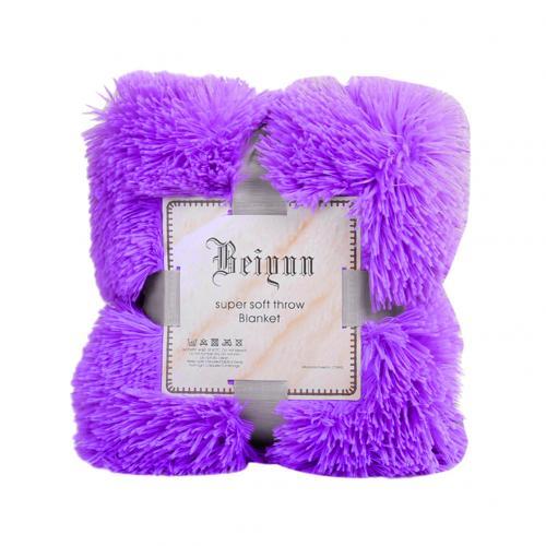 80X120cm Soft Warm Fluffy Shaggy Children's Throw Blanket Snuggle Rug Blankets & Throws