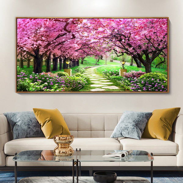 Natural Forest Wall Art Pictures Canvas Painting Landscape Living Room Decor Posters & Prints