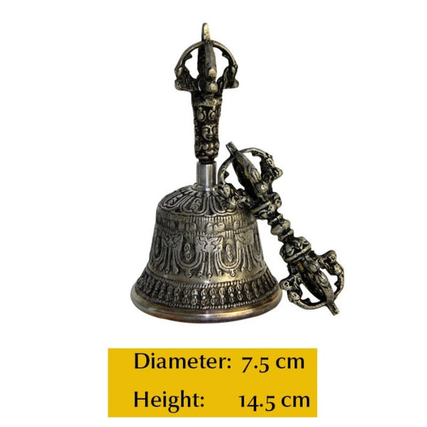 Brass Nepali Bell Home Decor Table Handicrafts Ideal For Puja Prayer Singing Bowls