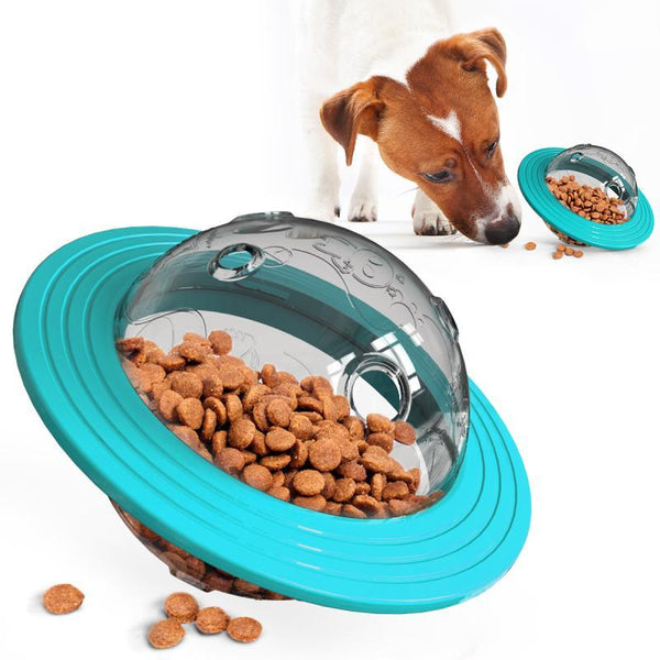 Ufo Flying Frisbee Feeder For Dogs Pet Toy