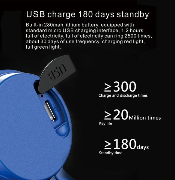 Bike Bells Horns Usb Rechargeable Loud Bicycle Handlebar Rings Bells & Horns