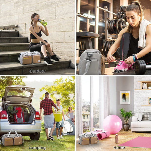 Sports Fitness Gym Bag Shoes Compartment Duffle Bags Gym Bags