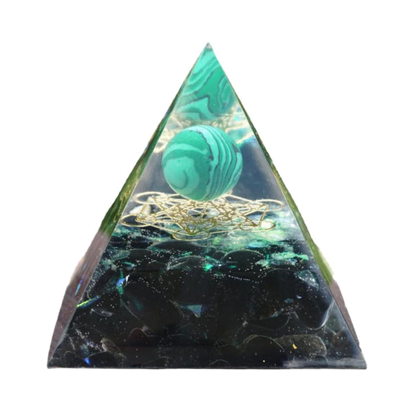 Healing Natural Crystal Energy Generator Meditation Pyramid Crystal Glass