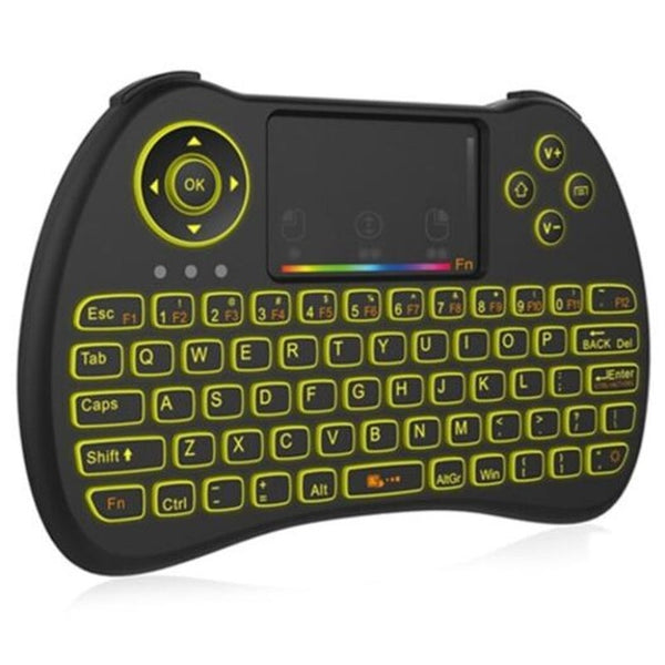 H9 Wireless Air Mouse Keyboard Black Backlit Keyboards & Keypads
