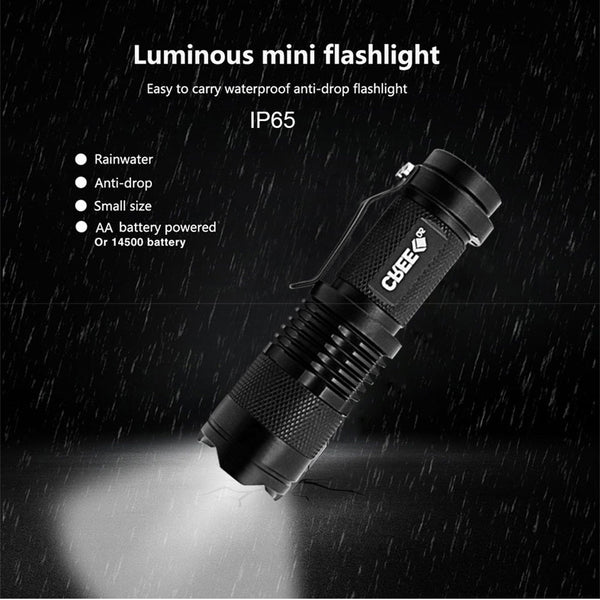 Work Lights Led Dimmable Mini Flashlight Camping Accessories Little Torch