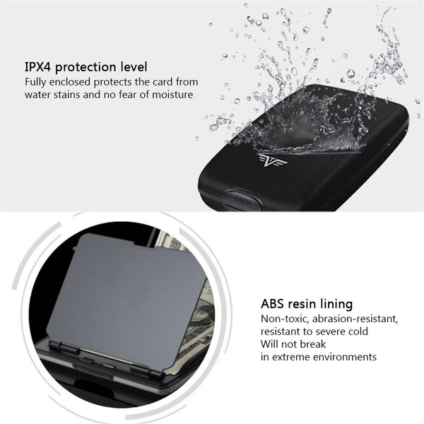 Anti Theft Metal Waterproof Credit Card Id Holder Id & Document Holders