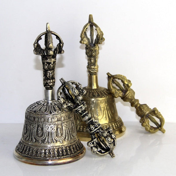 Brass Nepali Bell Home Decor Table Handicrafts Ideal For Puja Prayer Singing Bowls
