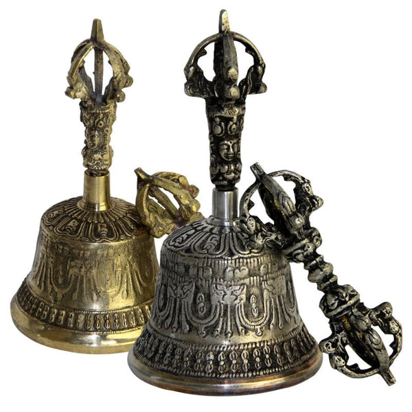 Brass Nepali Bell Home Decor Table Handicrafts Ideal For Puja Prayer Singing Bowls
