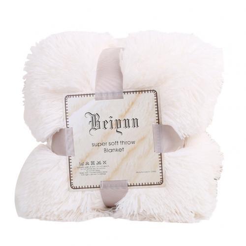 80X120cm Soft Warm Fluffy Shaggy Children's Throw Blanket Snuggle Rug Blankets & Throws