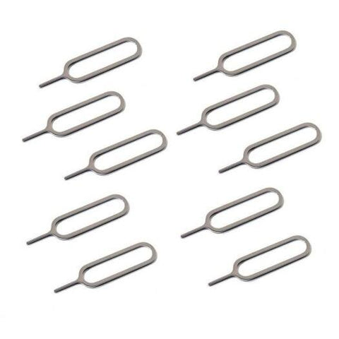 Mobile Phone 10Pcs Universal Metal Sim Needle Tray Holder Card Eject Pin Silver Other Mobile Accessories