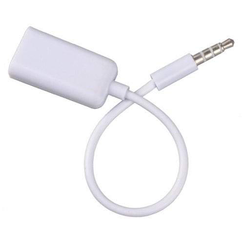 Phone Chargers Cables 3.5Mm Double Jack Splitter Audio Share Music Adapter For Earphones White Cables & Adapters