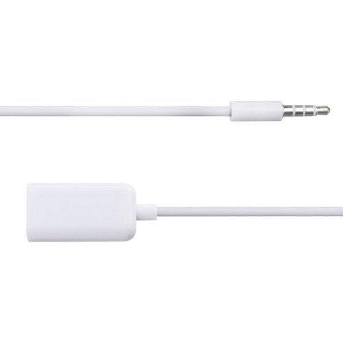 Phone Chargers Cables 3.5Mm Double Jack Splitter Audio Share Music Adapter For Earphones White