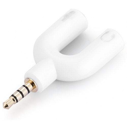 Headphone Earphone 3.5Mm Male To Dual Female Audio Adapter 1Pc White Cables & Adapters