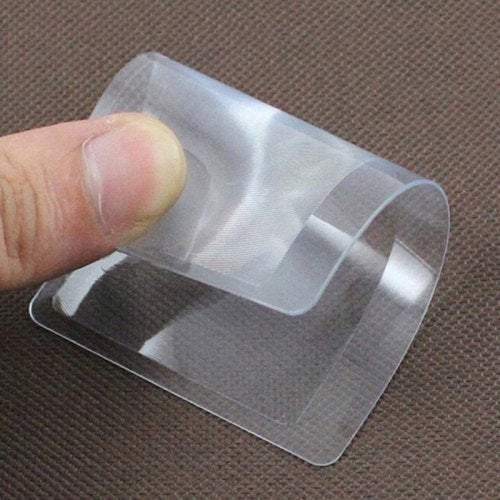 Desk Magnifiers 3 Times Fresnel Business Card Pvc Portable Ultra Thin Design Transparent
