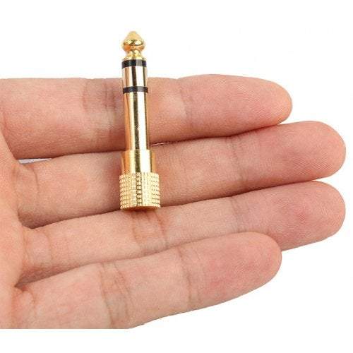 Intercoms Doorbells 6.35 To 3.5 Jack Stereo Connect Converter For Headphone Microphone Connector Gold