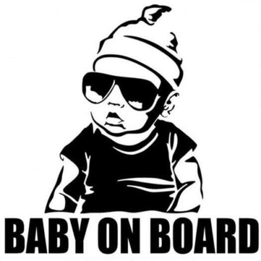 Tinting Baby On Board Vehicle Decal Sticker White Decals & Stickers