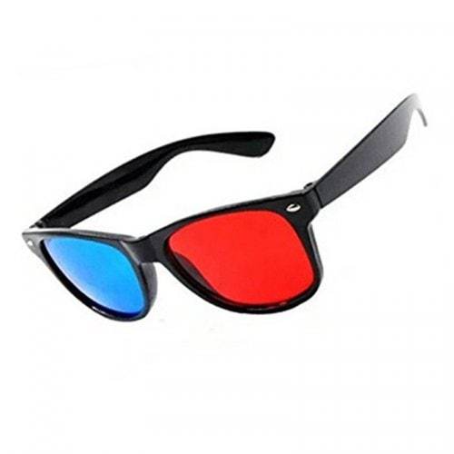 Blue Red 3D Eyeglasses Cyan Anaglyph Simple Style Extra Upgrade To Fit Over Prescription Glasses For Movies Games 3D Tv Glasses & Accessories