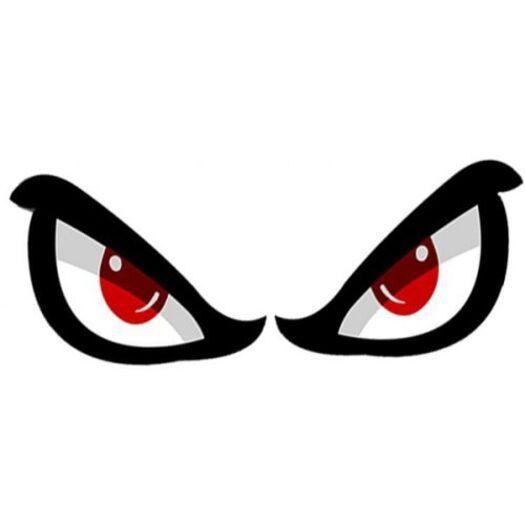 Tinting Car Body Shark Eyes Sticker Black Decals & Stickers