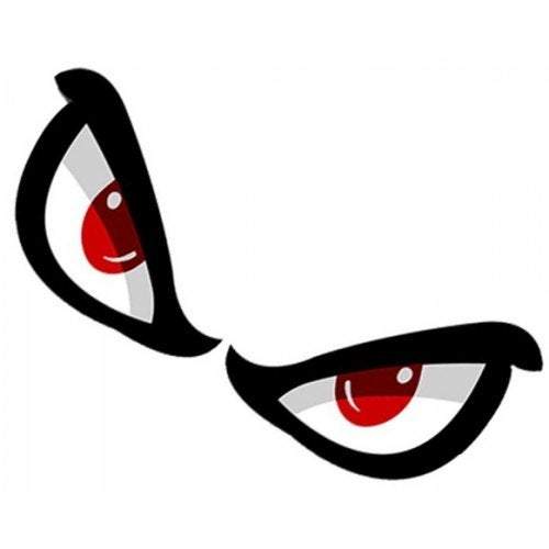 Tinting Car Body Shark Eyes Sticker Black Decals & Stickers