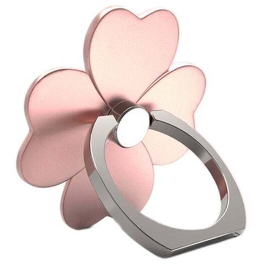 Sticker Stamp Activities Clover 360 Degree Mobile Finger Ring Holder Phone Stand Rose Gold Mounts & Holders