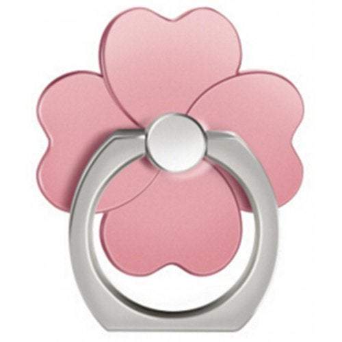Sticker Stamp Activities Clover 360 Degree Mobile Finger Ring Holder Phone Stand Rose Gold Mounts & Holders
