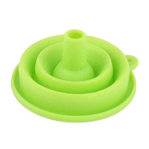 Kitchen Fittings Tools Collapsible Oil Funnel Green