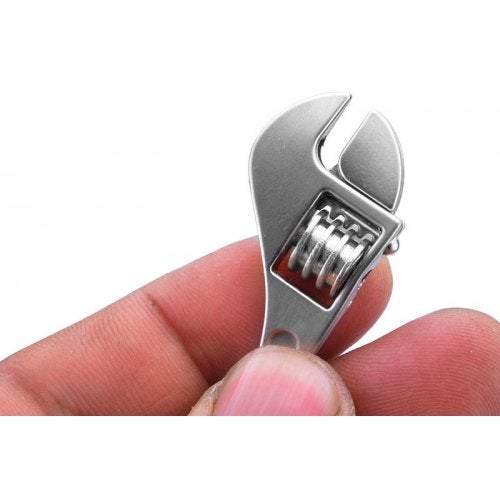 Necklaces Creative Mini Tool Model Wrench Key Chain Ring Silver Keyrings