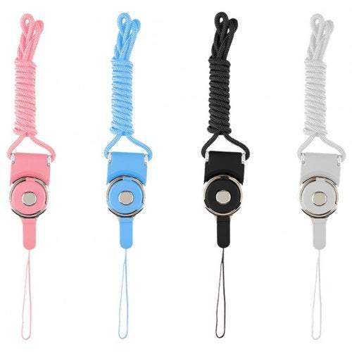 Phone Batteries Detachable Ring Buckle Neck Strap Lanyard For Mobile Office Portable Item Black Straps & Charms
