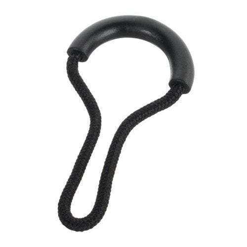 Camping Hiking Elastic Rope Buckle Multi Functional Zipper Stopper Black Without Hole Design